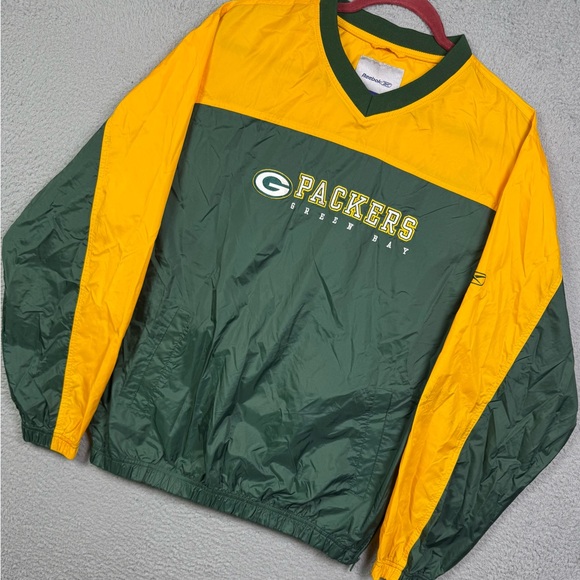 Reebok Other - Vintage y2k Reebok Green Bay Packers Pullover Windbreaker